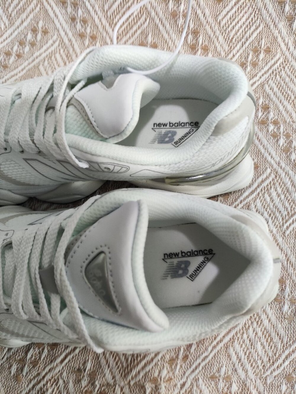 New Balance 9060 Off-White Retro Chunky Sneakers - Picture 4 of 8